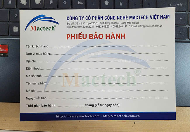 Phiếu bảo hành