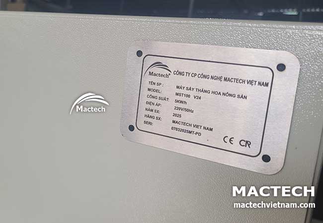 Thông số máy sấy