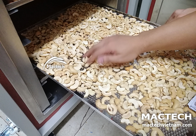 Hạt điều sấy giòn bằng công nghệ sấy nhiệt
