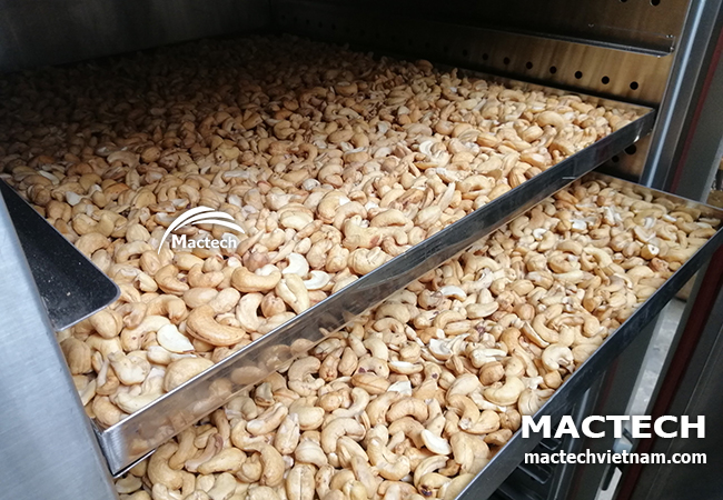 Hạt điều sấy giòn bằng công nghệ sấy nhiệt